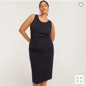 Navy Petite No. 3 Pencil skirt